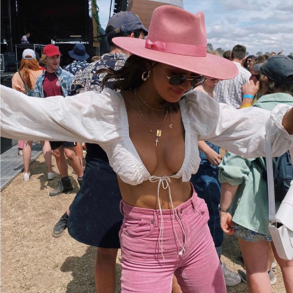 Rose Lack of Color Rancher hat